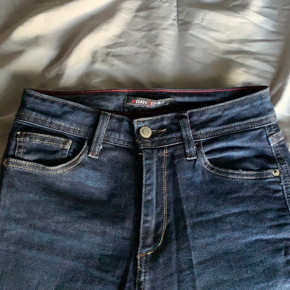 Fran Denim High Rise Dark Wash Skinny in style ‘Nicole’ size 25